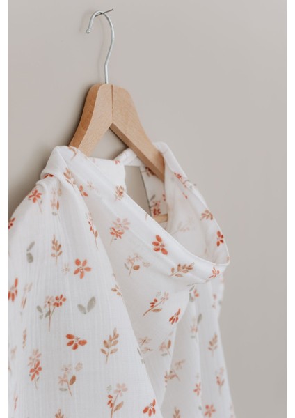 Müslin Emzirme Örtüsü - Pureline Series - Soft Bloom