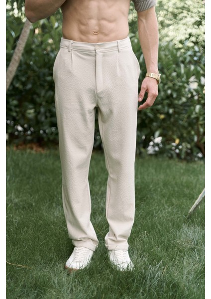 Glenn Bej Erkek Pantolon
