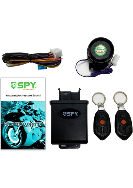 Motosiklet Alarm Sistemi 2 Kumandalı Motor Güvenlik Sistemi Sesli Alarm Sistemi 120DB