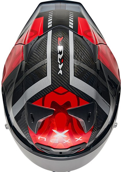 X.R3R Swırl Karbon Kırmızı Kask