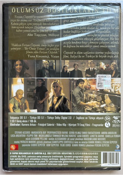 Bir Ömür Yetmez DVD (Orjnal Dönem Baskı Dvd)