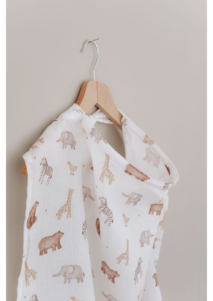 Müslin Emzirme Örtüsü - Pureline Series - Cute Animals