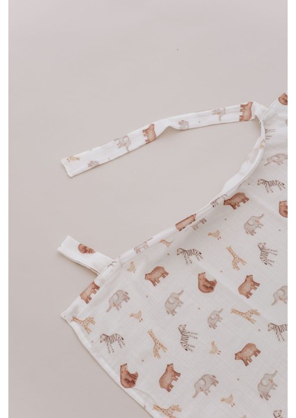 Müslin Emzirme Örtüsü - Pureline Series - Cute Animals