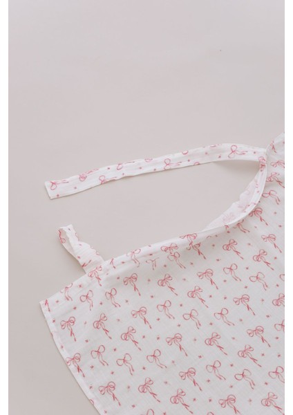 Müslin Emzirme Örtüsü - Pureline Series - Dainty Bows