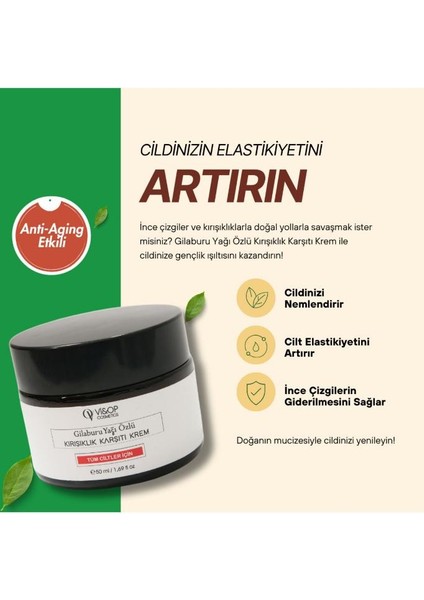 Vi&op Cosmetics Gilaburu Yağı Özlü ve Anti-Aging Etkili Krem fiyatları