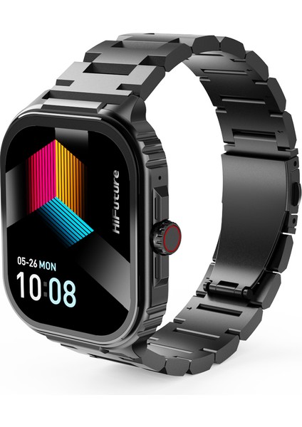 Ultra3 Pro Bluetooth 5.3 Amoled Ekran IP68 Su Geçirmez 2.04 Inç Arama Özellikli Ios & Android Uyumlu Nabız Spor Kan Oksijen Takibi 52MM Akıllı Saat Siyah