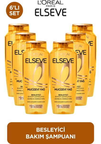 L' Oreal Paris 6'lı Elseve Mucizevi Yağ Besleyici Şampuan 300ml