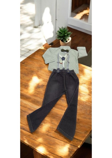 Çocuk Pantolon Gömlek Takım Papyonlu fırsatları