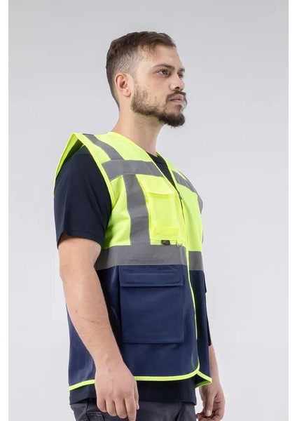 Sarı-Lacivert Mühendis Yeleği modelleri