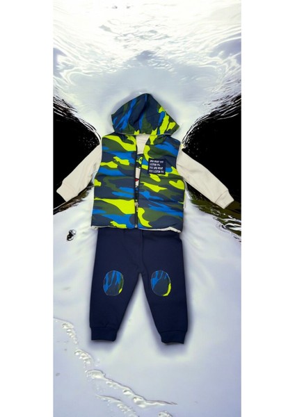 Kamuflaj Desenli 3lü Takım