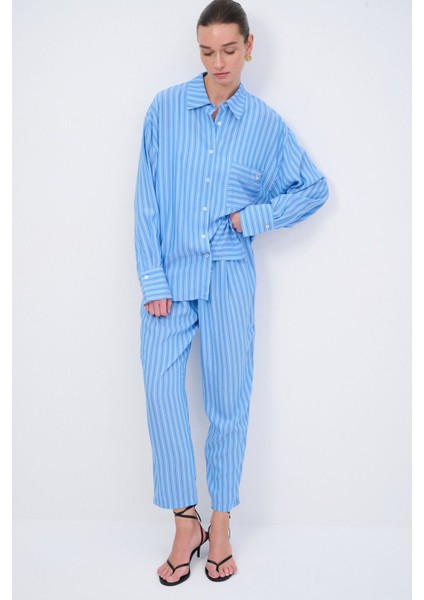 Beli Lastikli Pantolon C.mavi 153M2195000