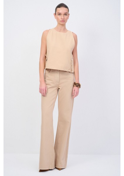 Bol Paça Denim Pantolon Camel 153M2199000