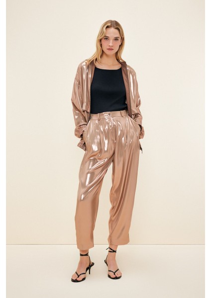 Parlak Pantolon Gold 153M1857005