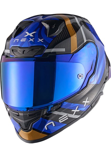 X.R3R Swırl Karbon Mavi Kask