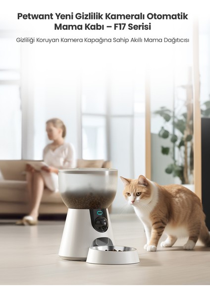 Akıllı Otomatik Mama Kabı – 4l, Hd Kameralı, Uygulama Kontrollü, Zaman Ayarlı, Kedi ve Köpekler Için modelleri