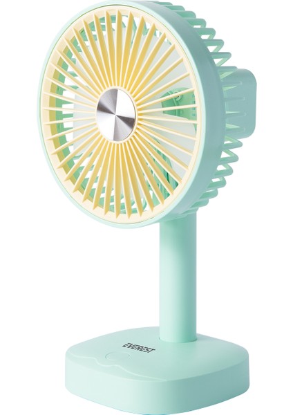 EFN-510 Yeşil- Sarı 1200MAH 5 Inç 3 Hız Kademeli Dönebilen Masaüstü USB Fan fiyatları