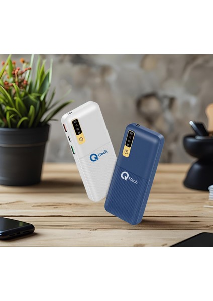 20.000 Mah Powerbank - El Feneri -LED Göstergeli - Hızlı Şarj