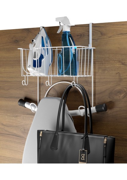 Teknotel Kapı Arkası Ütü Masası ve Ütü Askısı Organizeri, Düzenleyici Raf Beyaz MG112 fiyatları