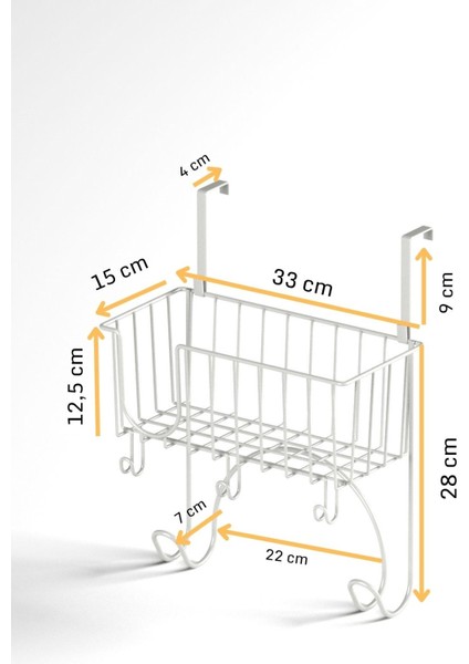 Teknotel Kapı Arkası Ütü Masası ve Ütü Askısı Organizeri, Düzenleyici Raf Beyaz MG112 modelleri