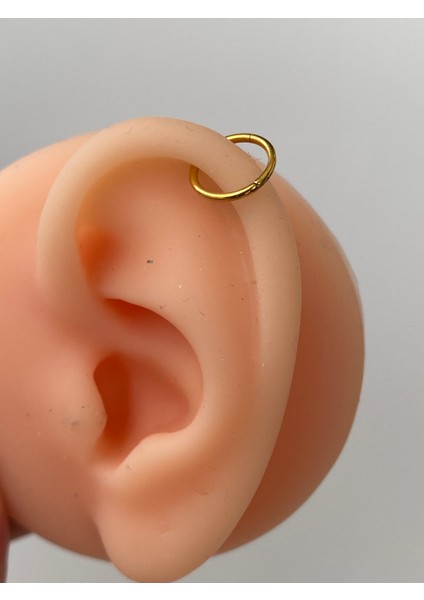 Paslanmaz Çelik Düz Halka Piercing Tragus Lob Kıkırdak Helıx Unisex Model 3lü Set indirimleri