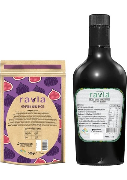 2'li Ürün - Kuru İncir 500g / Yüksek Polifenollü Organik Naturel Sızma Zeytinyağı 500ml fırsatları