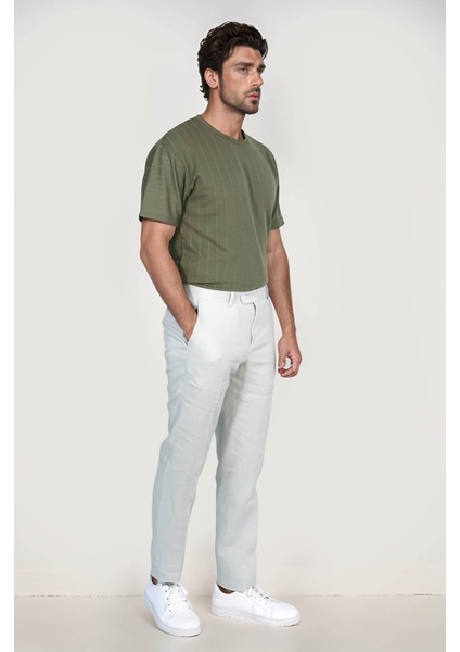Bisiklet Yaka Çizgili Tshirt Yeşil (1818) modelleri