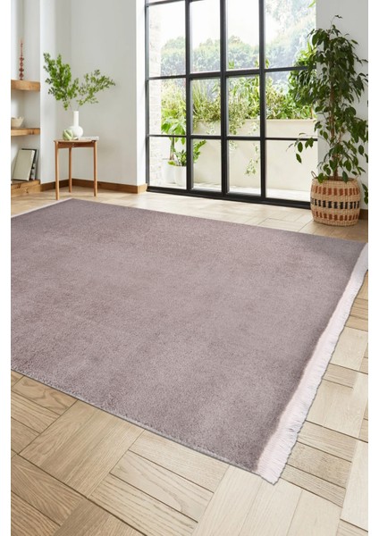 Puffy Bej Yumuşak Peluş Halı | Kaymaz, Yıkanabilir, Salon Mutfak Antre Için Halı Yolluk modelleri