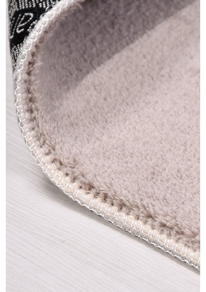 Puffy Bej Yumuşak Peluş Halı | Kaymaz, Yıkanabilir, Salon Mutfak Antre Için Halı Yolluk