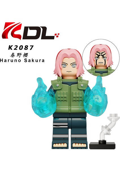 Naruto Yapı Taşları Minifigure Küçük Parçacık Takılabilir Bebek Oyuncak Çantası (Yurt Dışından)