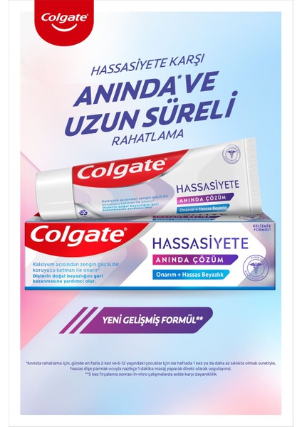Hassasiyete Anında Çözüm Onarım ve Hassas Beyazlık Diş Macunu 75 ml