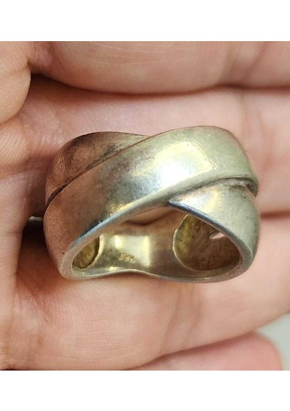 Eski Gümüş Yüzük 9,54 Gram 925 Ayar.