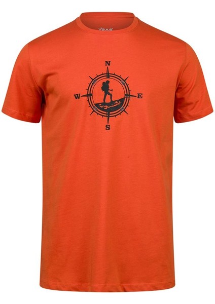 Alex Baskılı Erkek Sıfır Yaka T-Shirt