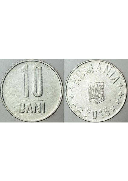 Romanya 10 Bani 2015.