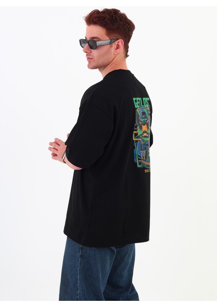 Getlost-Oversize Tişört | Sırt Baskılı – Minimal Göğüs Desenli Unisex Tshirt
