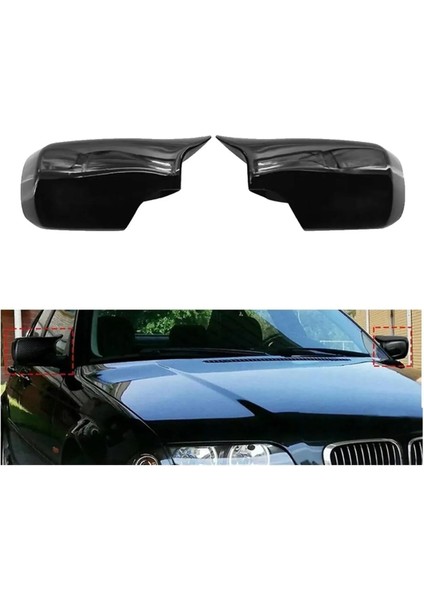 Bmw E46 1998-2004 Plastik Siyah Batman Ayna Kapagı