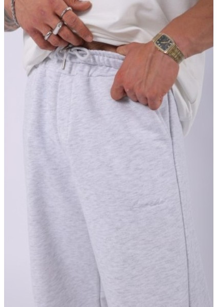 Nakışlı Baggy Eşofman Altı 3 Iplik