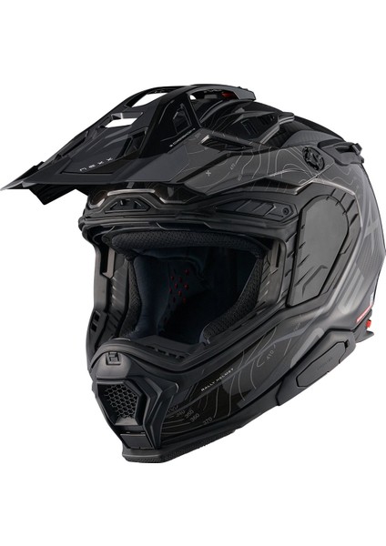 X.wed 3 Furka Karbon Siyah-Gri Kask