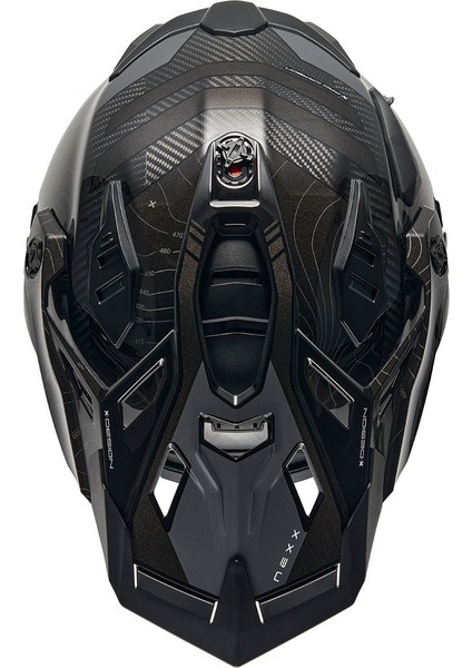 X.wed 3 Furka Karbon Siyah-Gri Kask