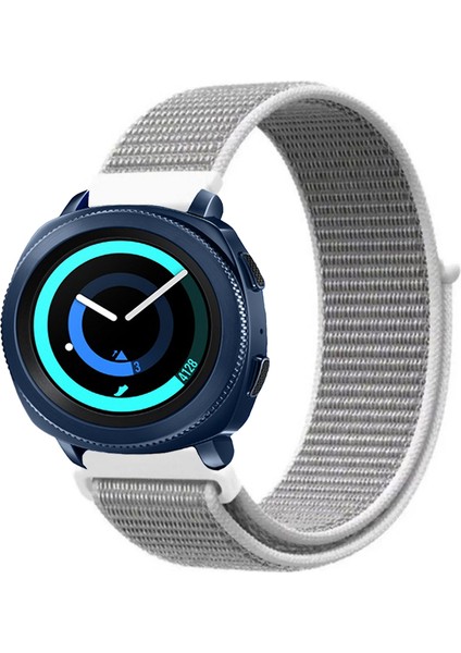 Samsung Galaxy Watch 42MM Akıllı Saat Uyumlu Spor Kumaş Desenli Cırt Cırtlı Kordon Kayış