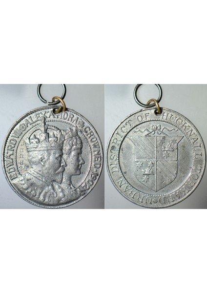 Birleşik Krallık Vıı. Edward Taç Giyme Töreni Anısına Madalyon 1902. Metal 38 mm .