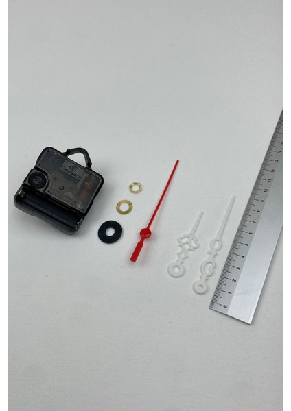 Saat Mekanizması, Akar Sessiz Duvar Saati Mekanizması, 14 mm Şaft, Akrep-Yelkovan-Saniye-(Askılı) modelleri