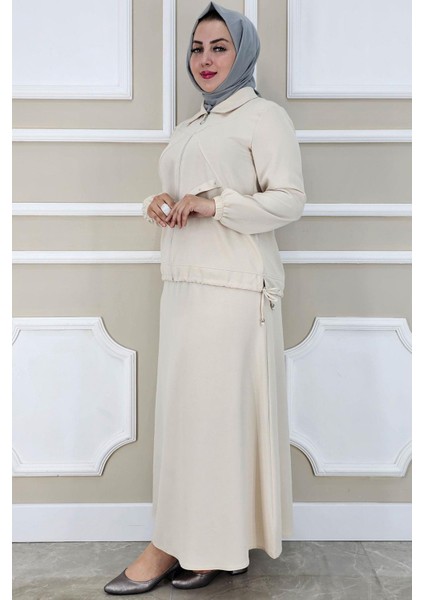 Kadın Aller Dikim Taş Detaylı Tesettür Takım fiyatları
