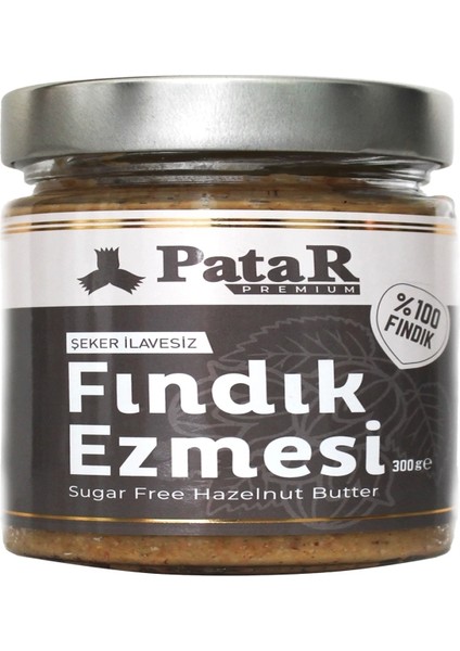 Şekersiz Fındık Ezmesi 300 gr x 4 Adet