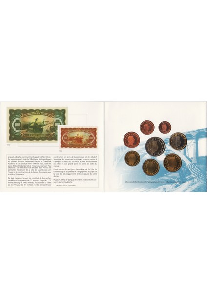 Lüksemburg 2003 Euro Seti 1 Cent - 2 Euro Orijinal Kitinde. Bu Çil Kondisyon. fiyatları