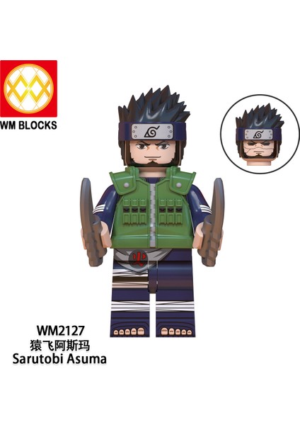 Naruto Yapı Taşları Minifigure Küçük Parçacık Takılabilir Bebek Oyuncak Çantası (Yurt Dışından)
