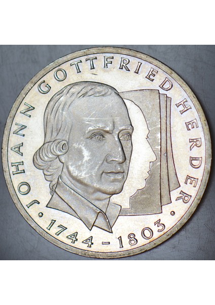 Almanya Hatıra Gümüş 10 Mark 1994 Johann Gottfrıed Herder. 15,5 gr Çil Kondisyon. fiyatları