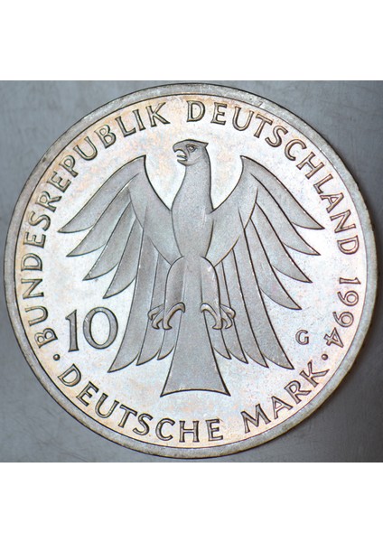 Almanya Hatıra Gümüş 10 Mark 1994 Johann Gottfrıed Herder. 15,5 gr Çil Kondisyon. modelleri