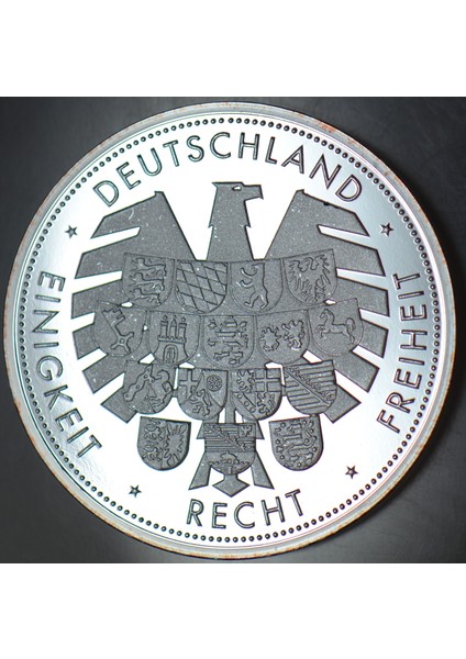 Almanya Thuringen 2013 Madalyon. Wartburg 40 mm 44,3 gr Bronz Üstü Gümüş Kaplama Renkli Bayraklı. Proof Çil fiyatları