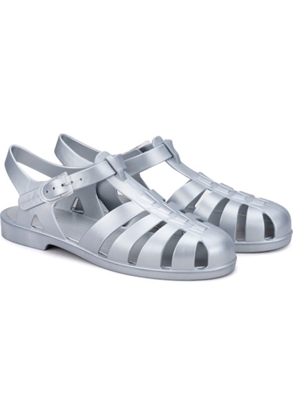S10346 BIARRITZ METAL Gümüş Kadın Sandalet