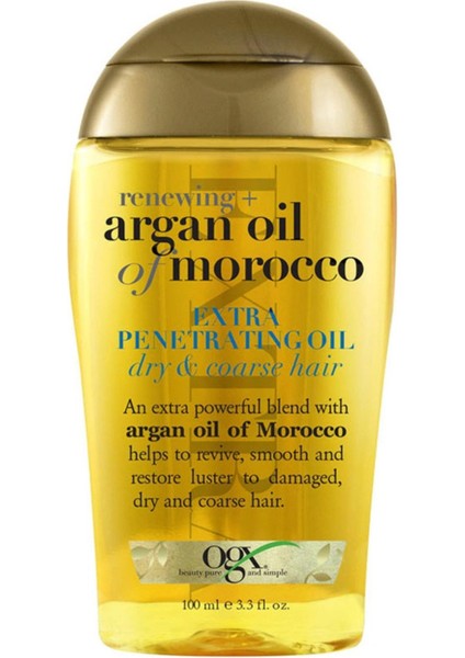 Kuru ve Sertleşmiş Saçlar Için Yenileyici Extra Argan Yağ 100 ml